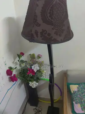 Photo - wooden floor lamp