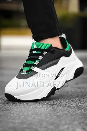 Photo - Dark Seer 1838 White-Green Unisex Shoes