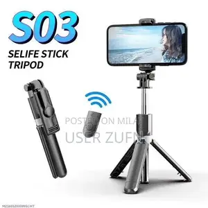 Photo - S03 Bluetooth Selfie Stick with Tripod & Wireless Remote – 3