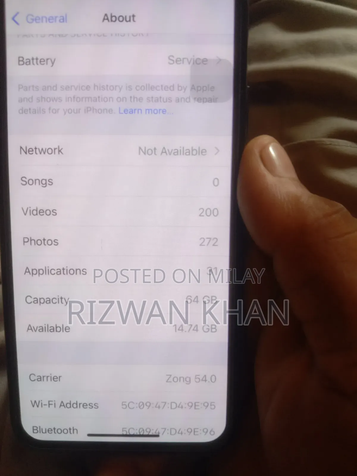 Apple iPhone X 64 GB Black