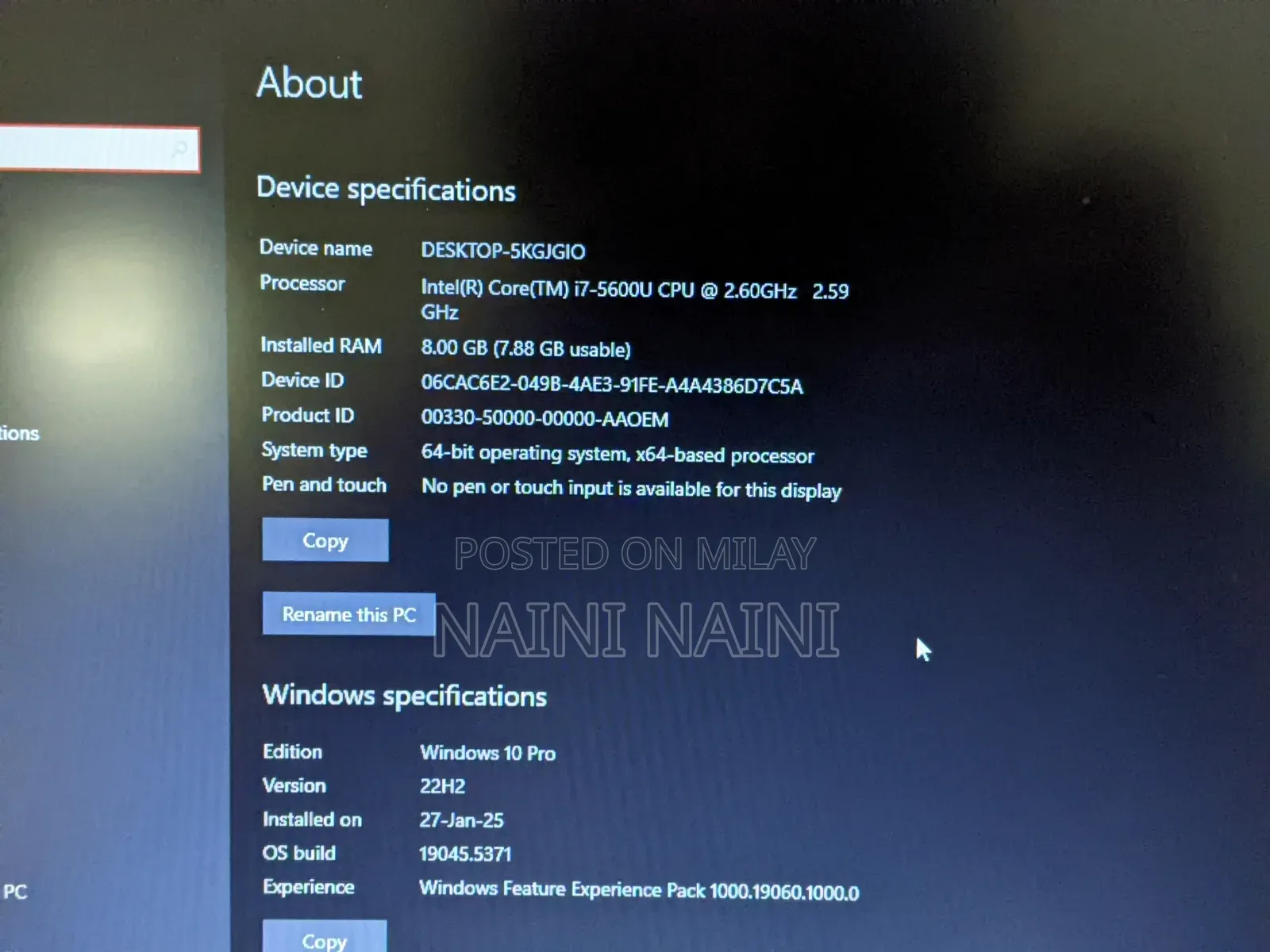 New Laptop Dell 8GB Intel Core i7 SSD 256GB