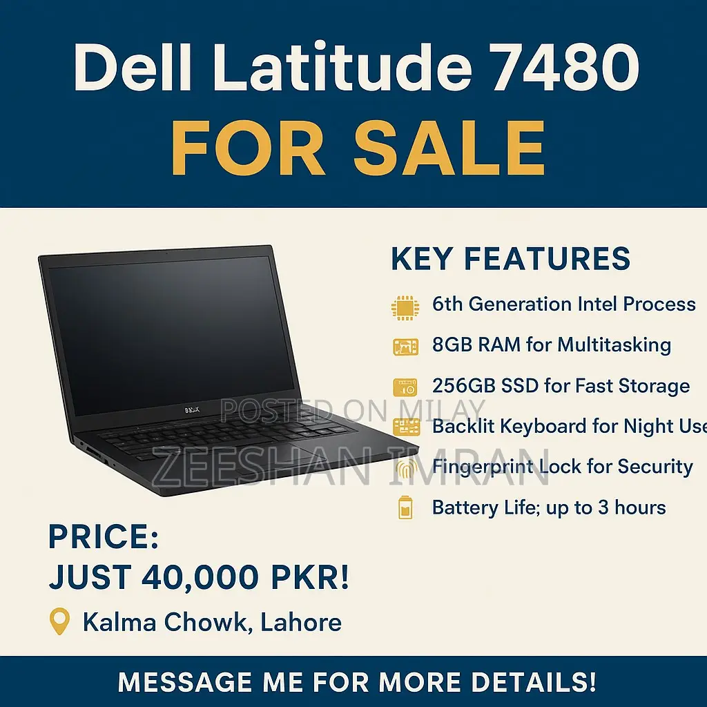 Laptop Dell Latitude 7480 8GB Intel Core I5 SSD 256GB