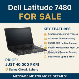 Laptop Dell Latitude 7480 8GB Intel Core I5 SSD 256GB