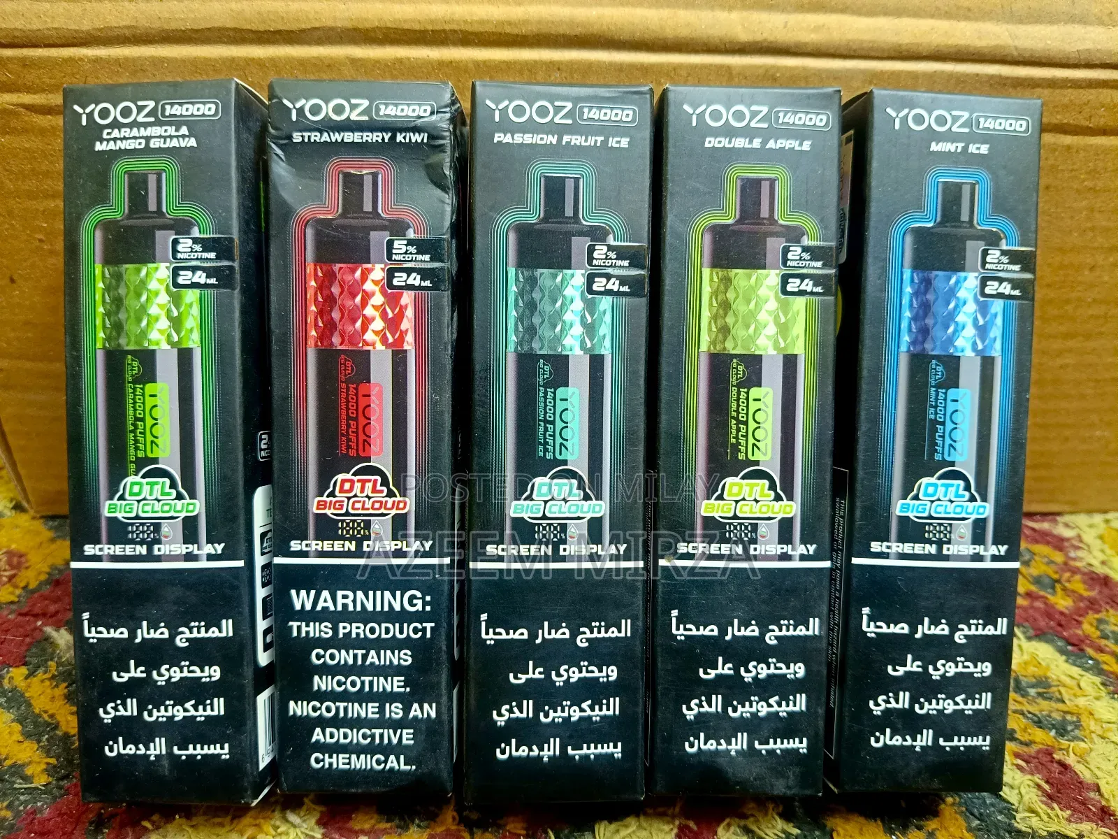 Yooz 14000 Puff | Device | With Display Screen | Long Lasting Battery