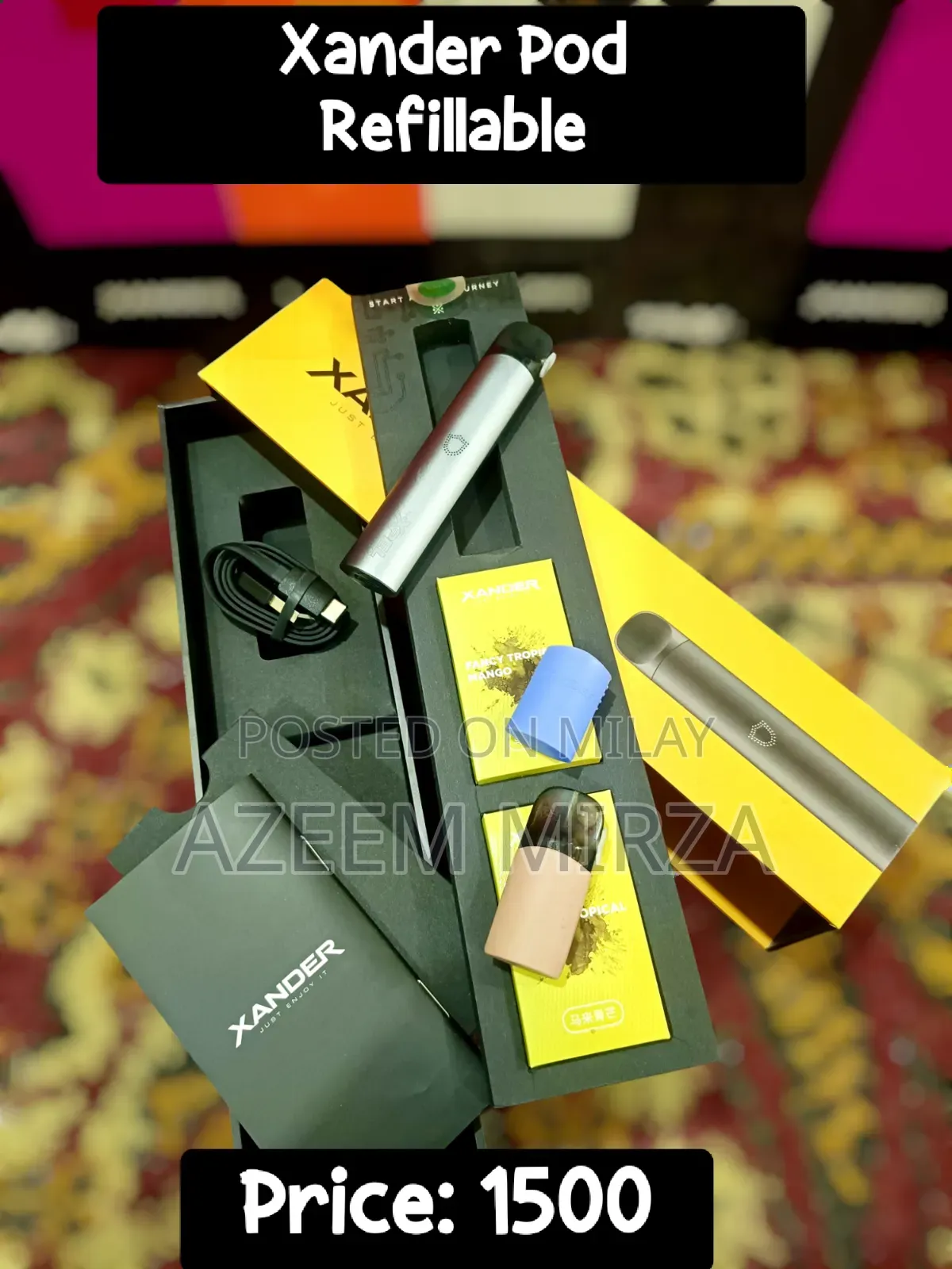 Xander Pod | Refillable | With 30ml Flavour Free ¦