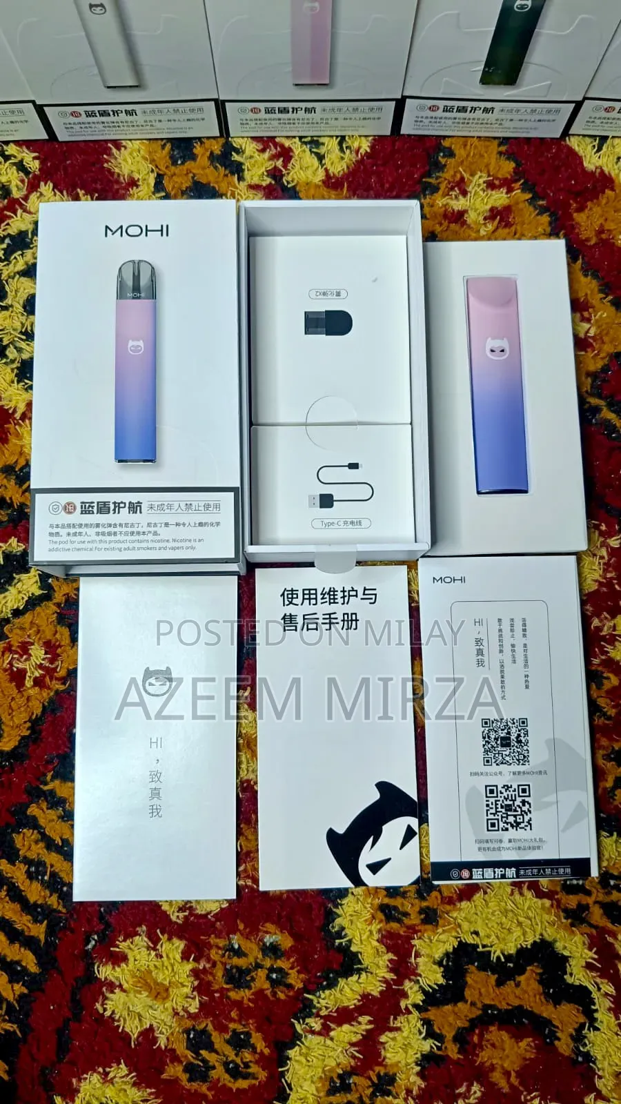 Mohi Pod | Refillable | With 30ml Flavour Free |