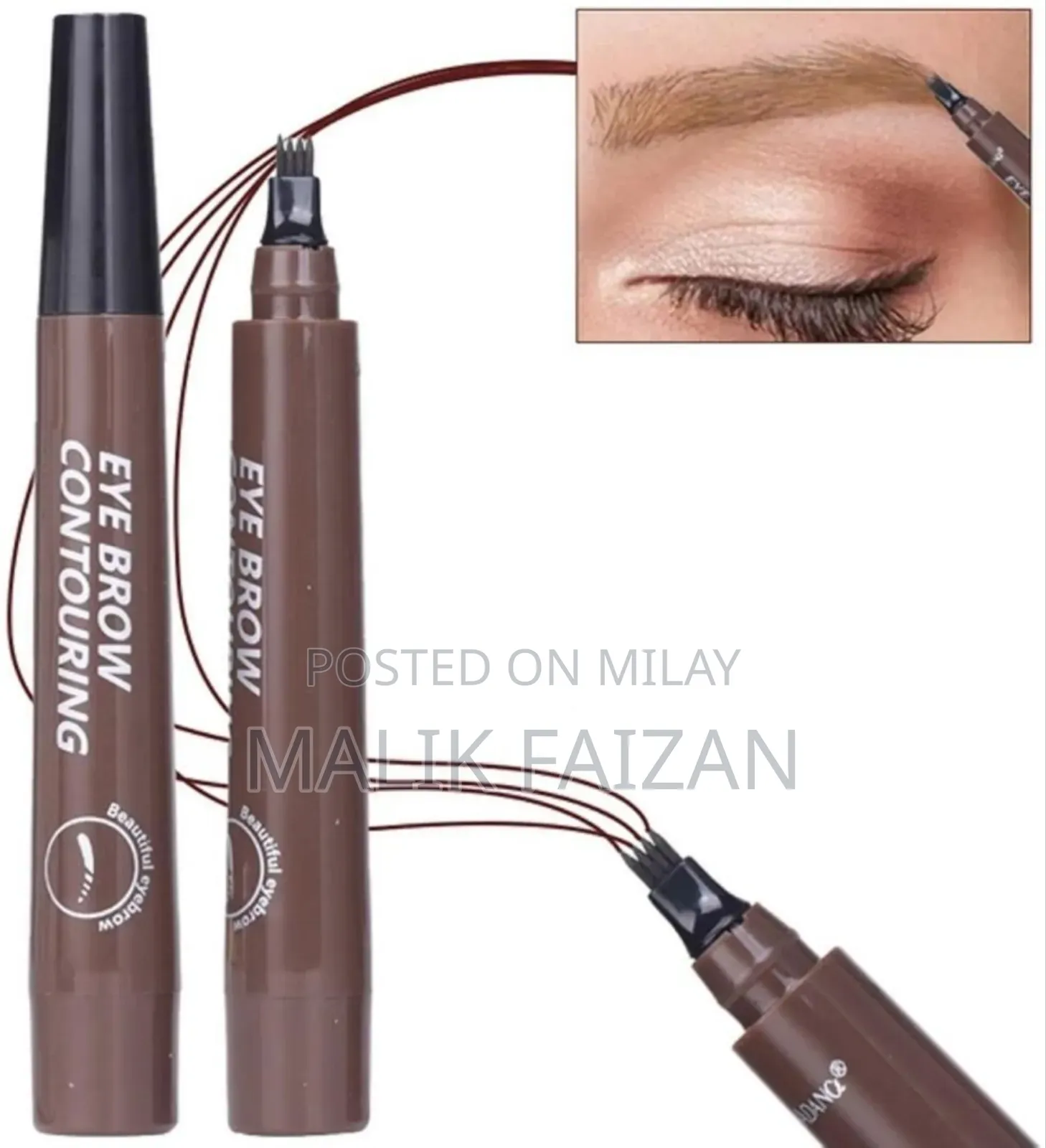 Waterproof Smudge Proof Eyebrow Pencil - 1 PCS