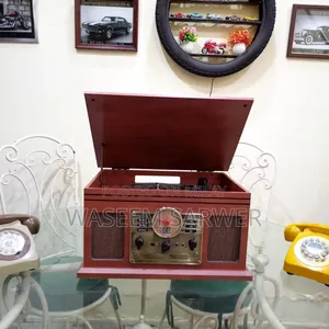 All in One Gramophone Turntable Cd Usb Bluetooth Aux Radio