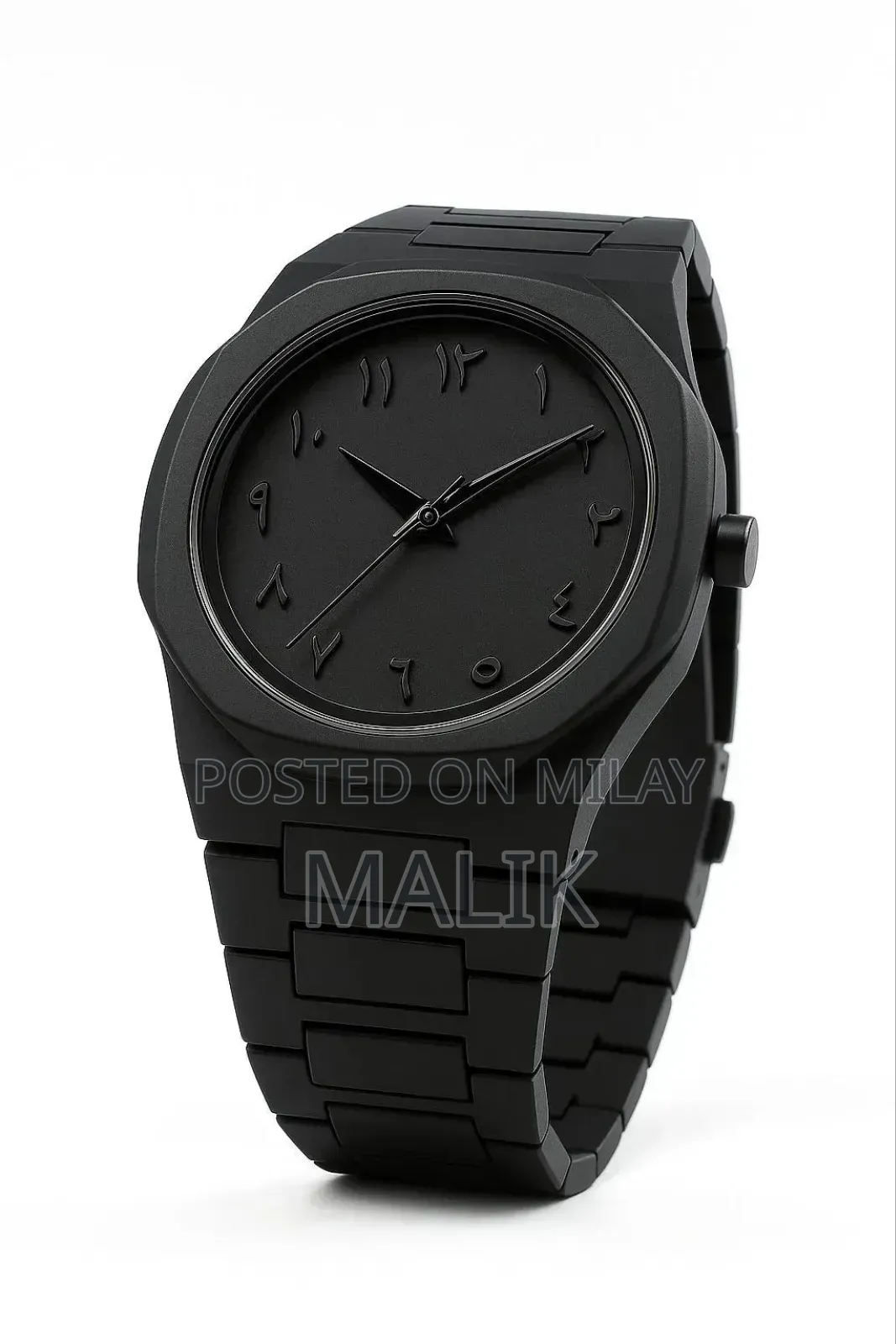 Black Arabic Aura Watch