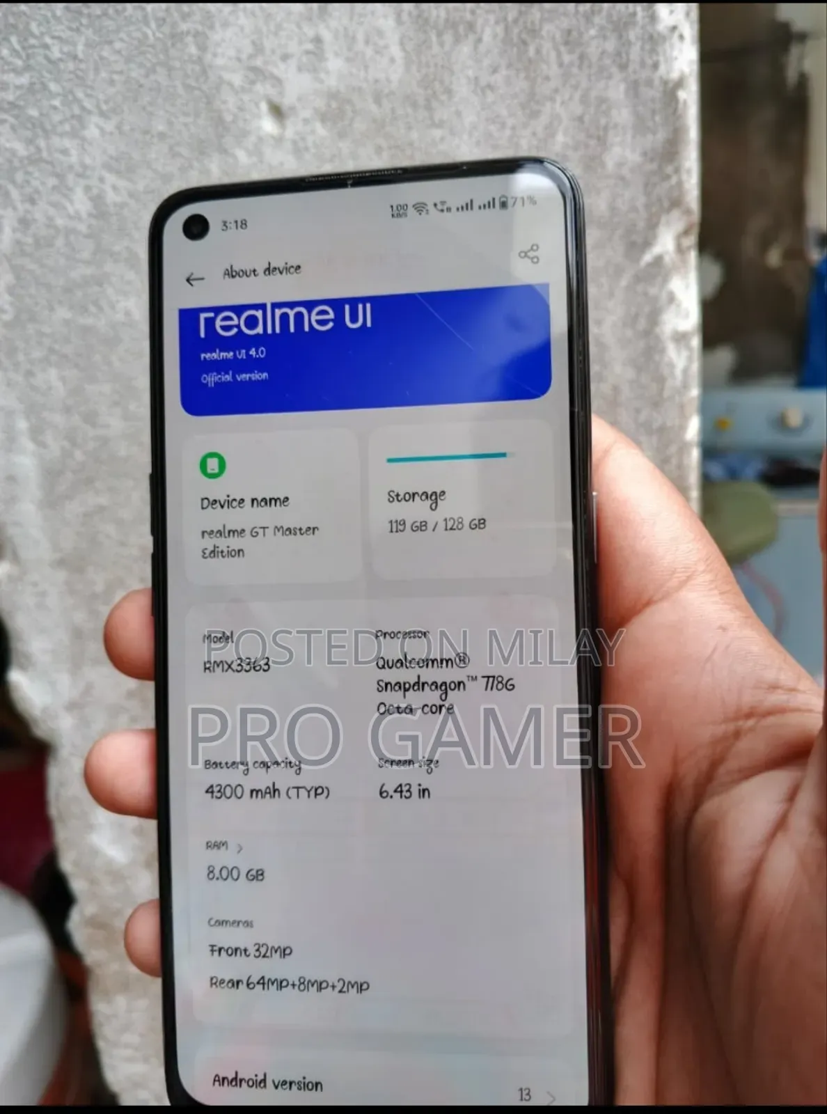 Realme GT Master Edition 128 GB Gray