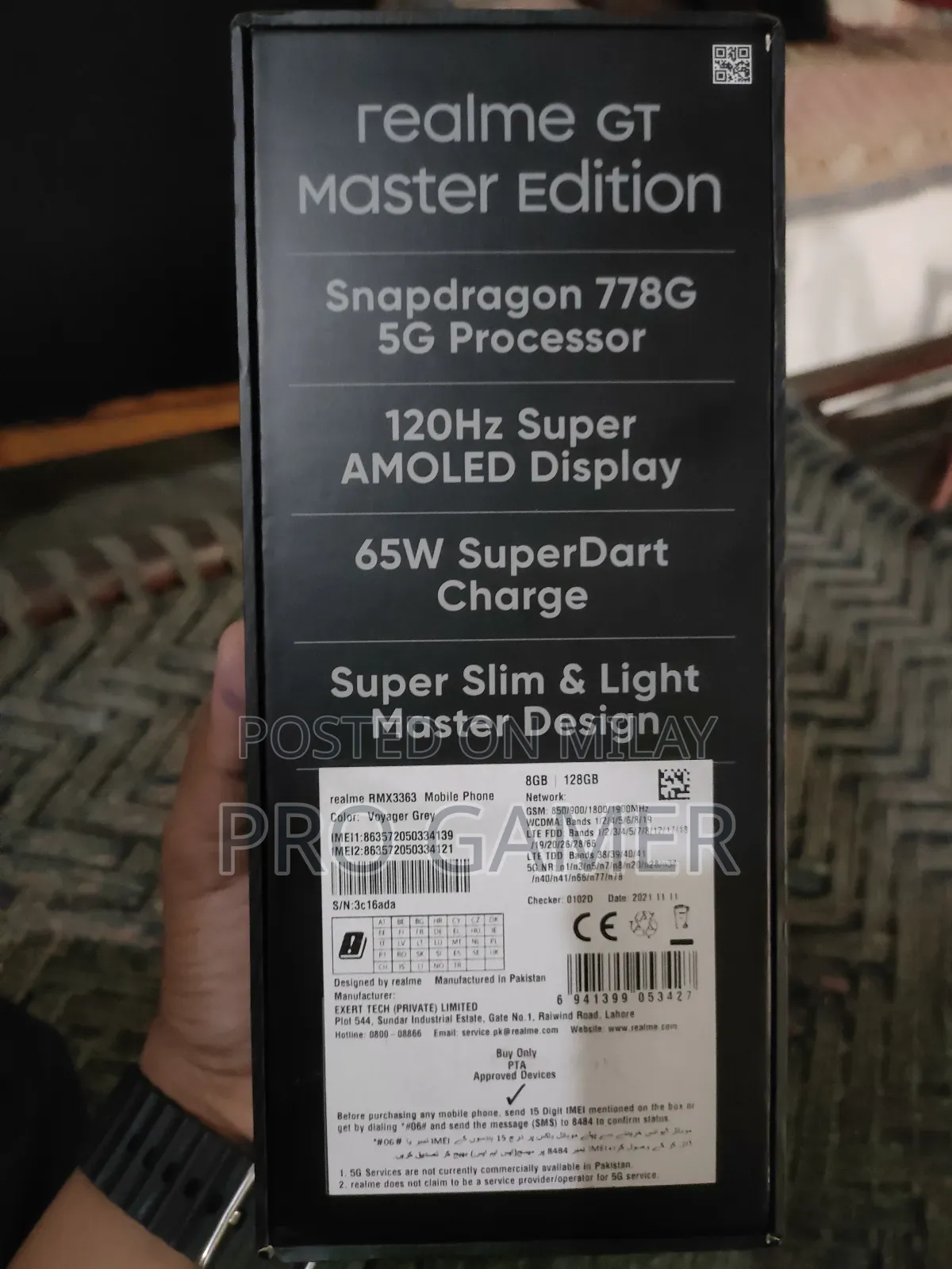 Realme GT Master Edition 128 GB Gray