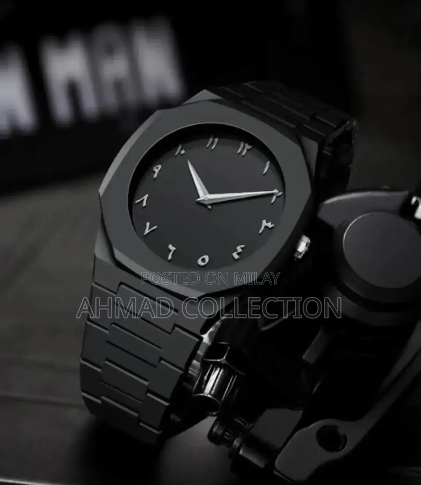 Arabic Aura Black Watch Lightweight, Elegantly Timeless Best Quality