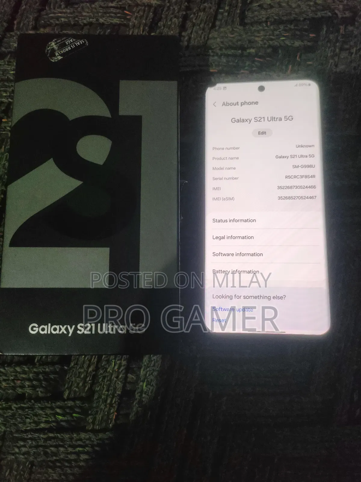 Samsung Galaxy S21 Ultra 5G 128 GB Black