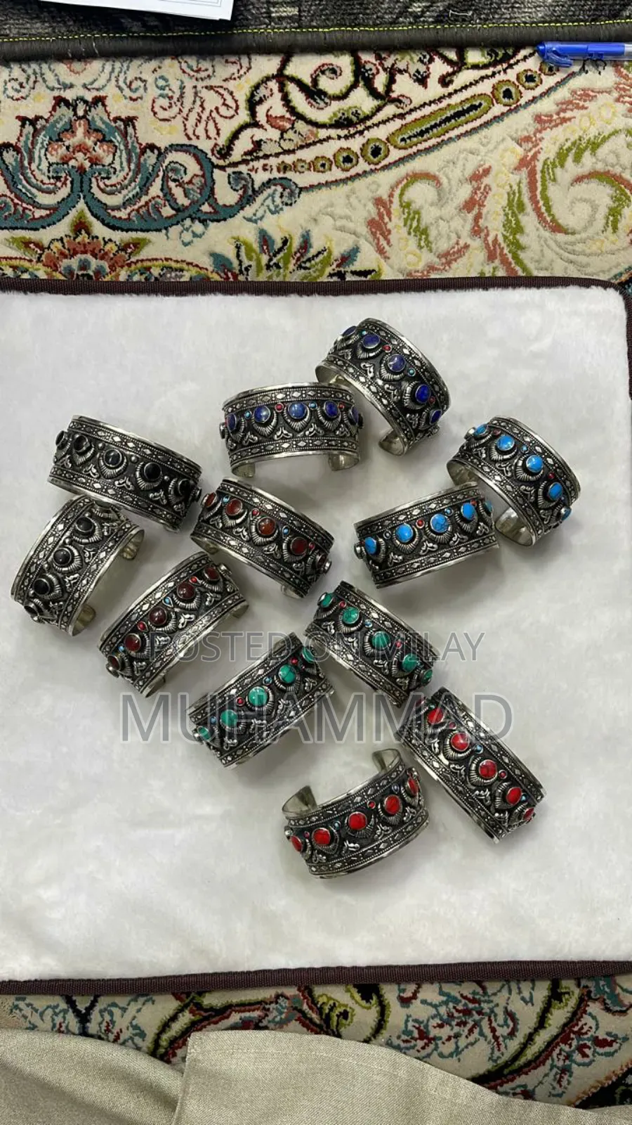 Antique Silver Plated Hand Bracelet