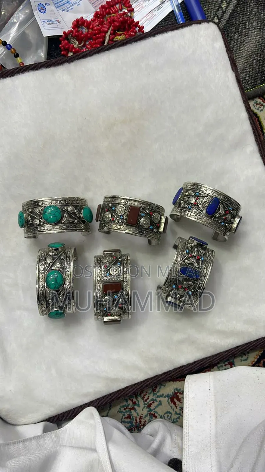 Antique Silver Plated Hand Bracelet