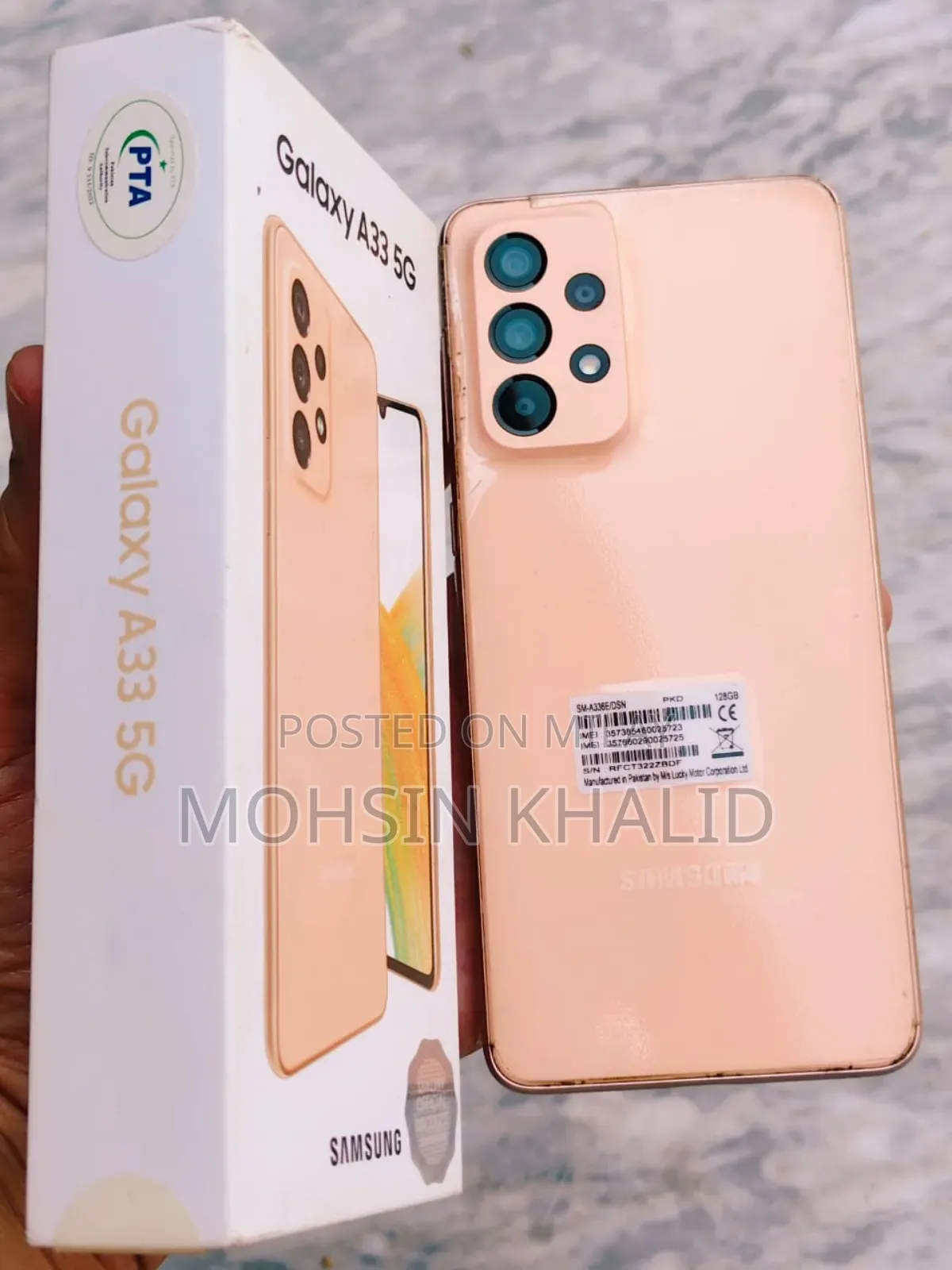 New Samsung Galaxy A33 5G 128 GB Rose Gold