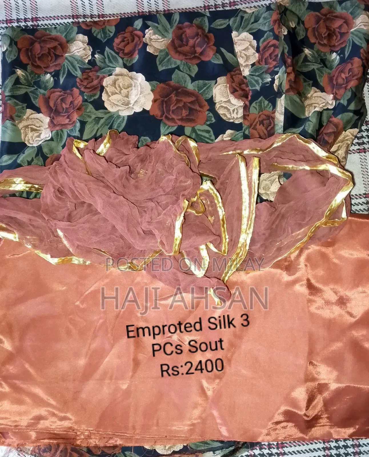 Imported Silk Loun 2 PCS 3 PCS Sout Available Hain