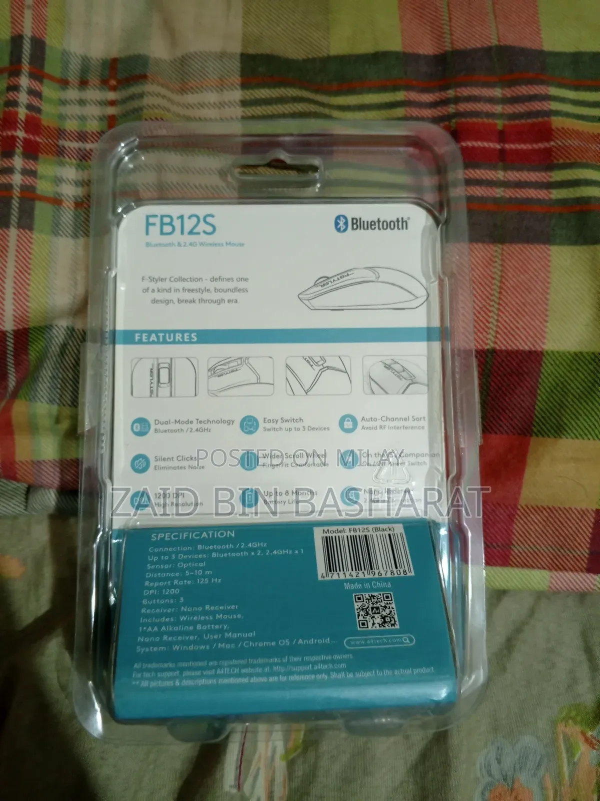 A4tech Fb12s Wireless Mouse