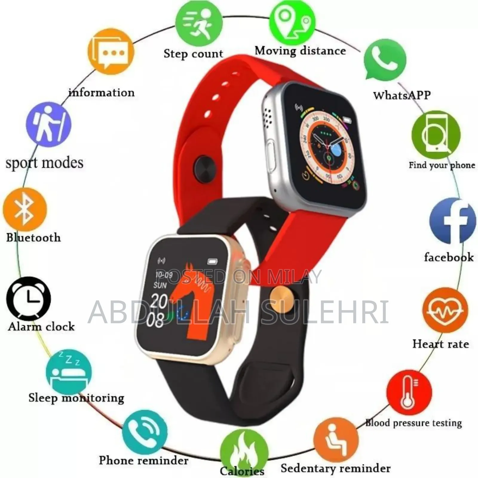 D20 Smartwatch Cash on Delivery All Pakistan