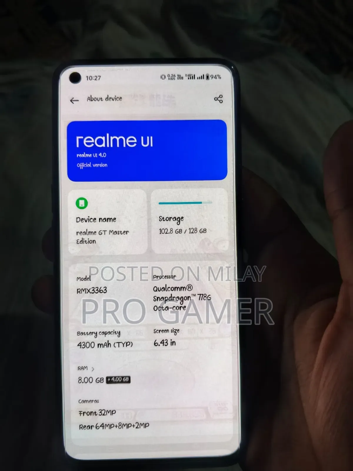 Realme GT Master Edition 128 GB Silver