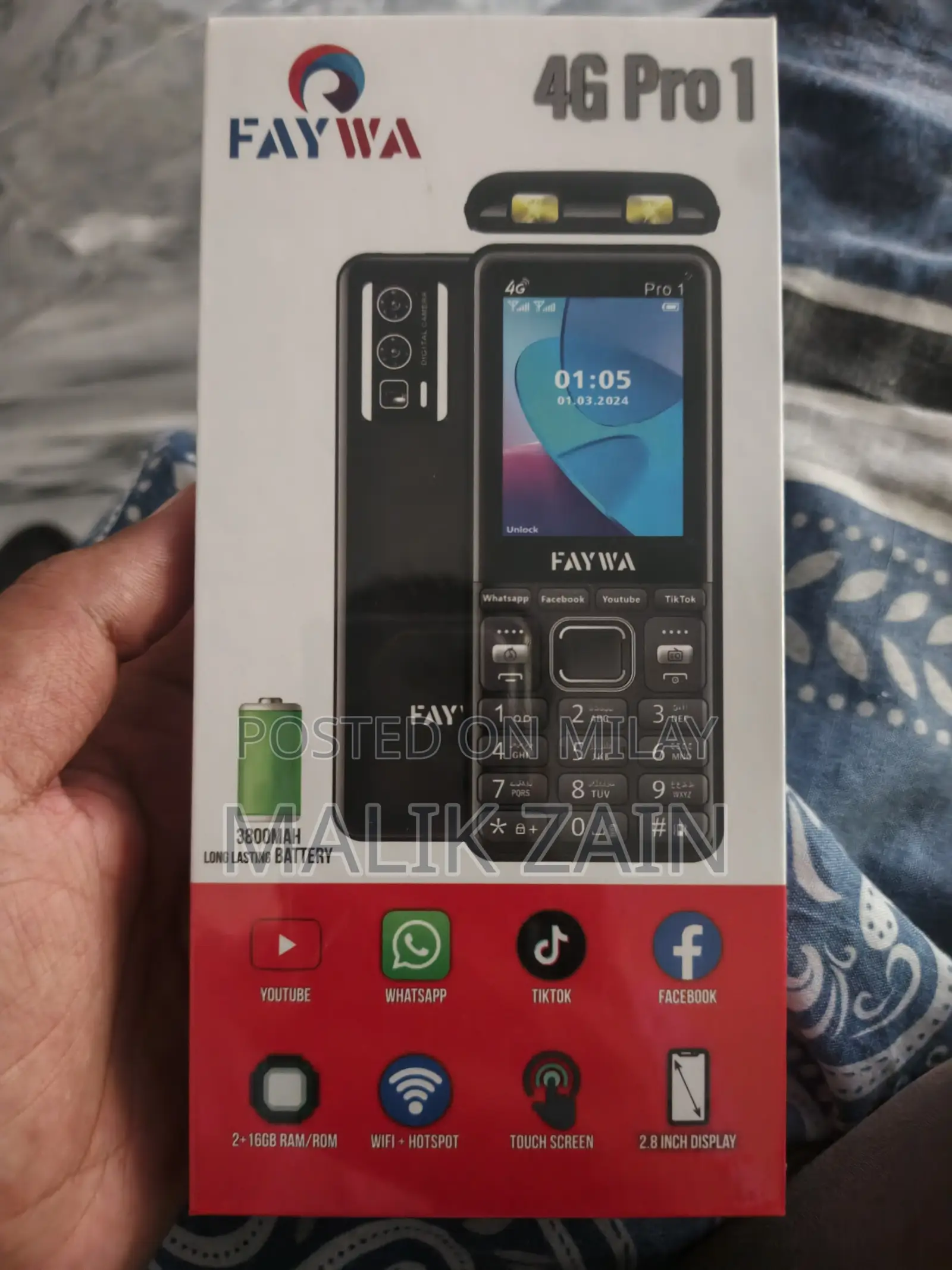 New Mobile Phone 16 GB Black