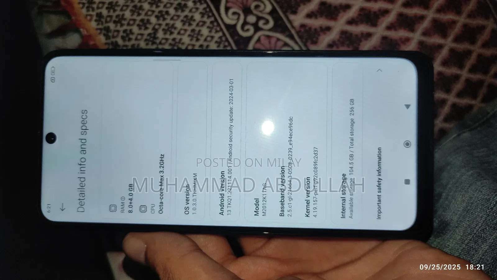 Xiaomi Poco F3 256 GB Black