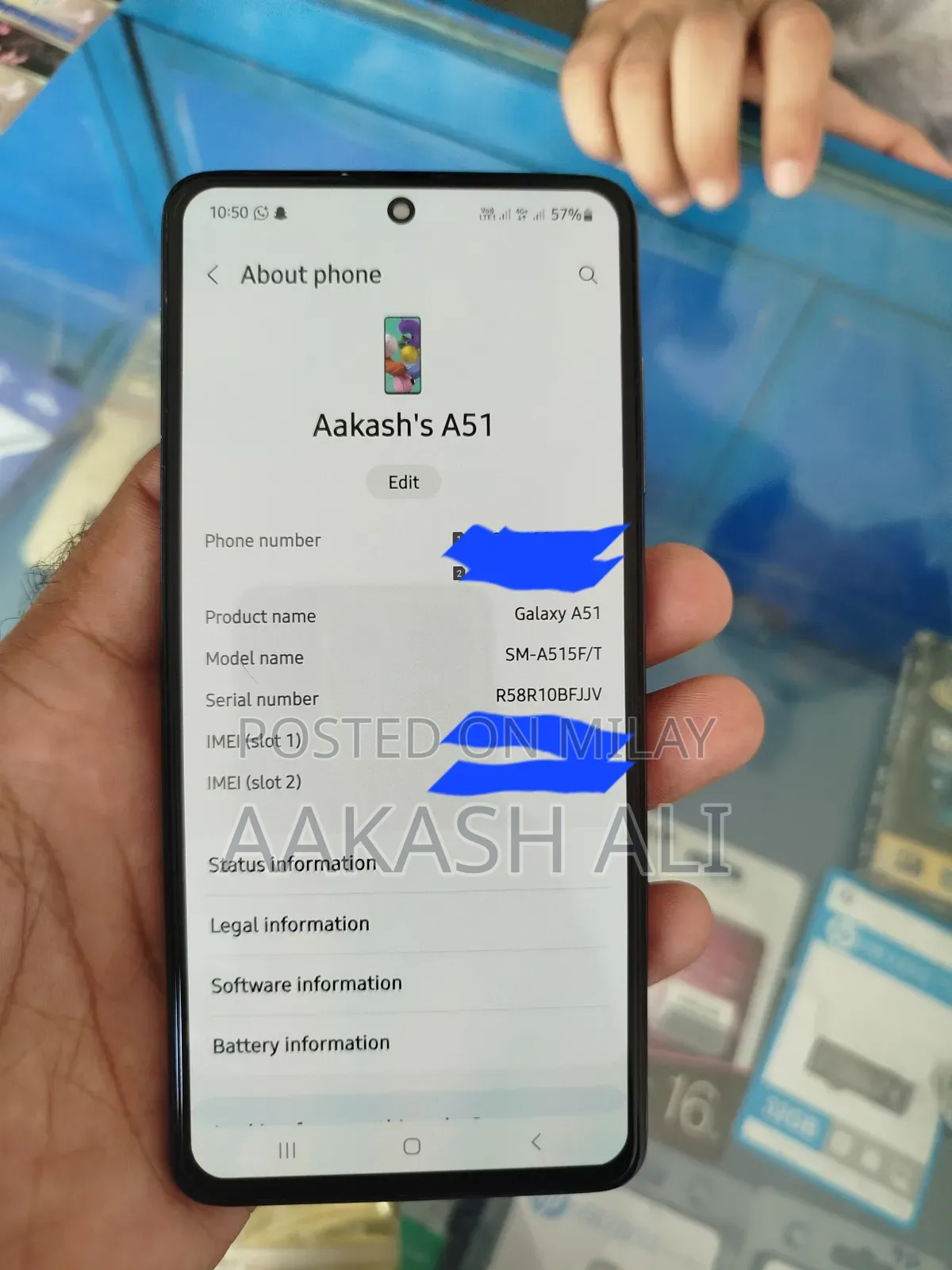 New Samsung Galaxy A51 128 GB Blue