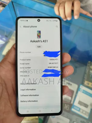 New Samsung Galaxy A51 128 GB Blue