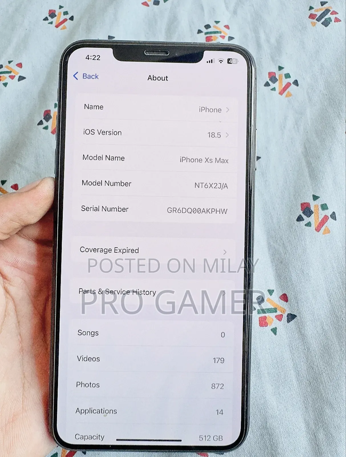 New Apple iPhone XS Max 512 GB Black