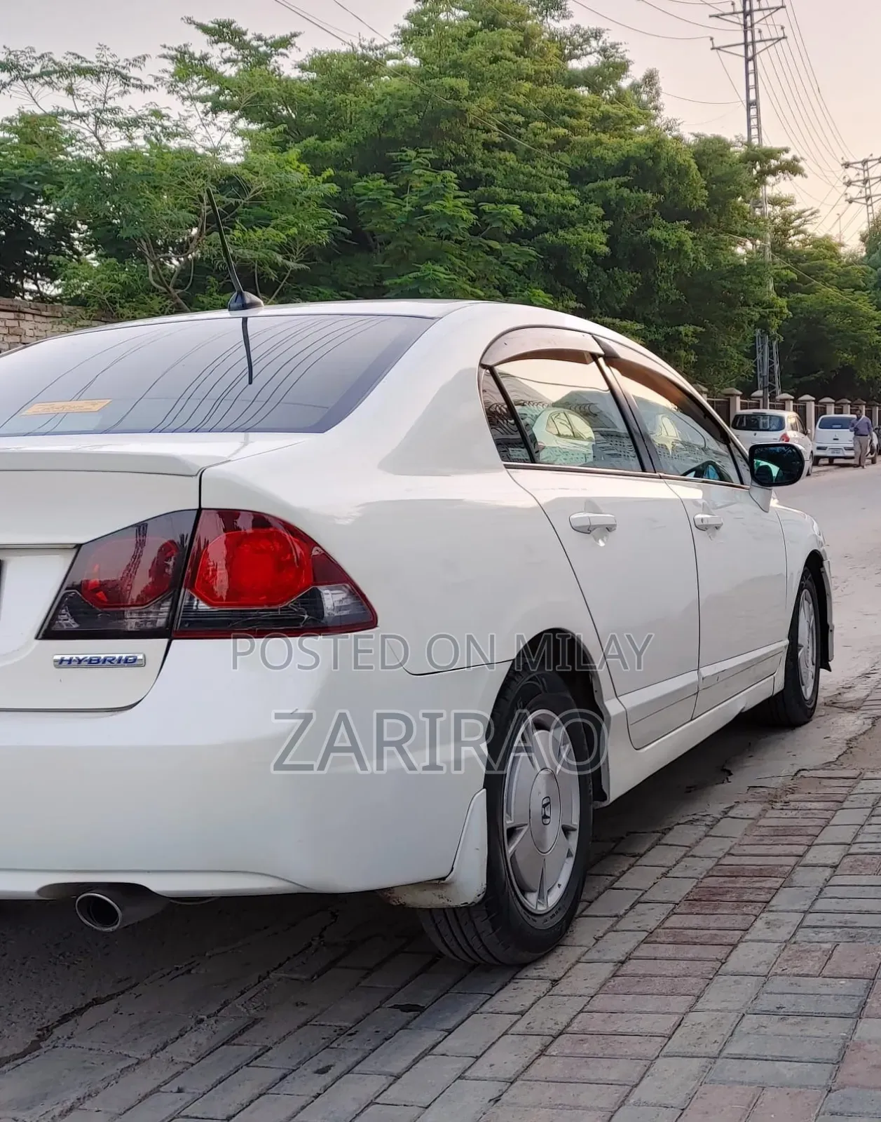 Honda Civic Hybrid 2014 White