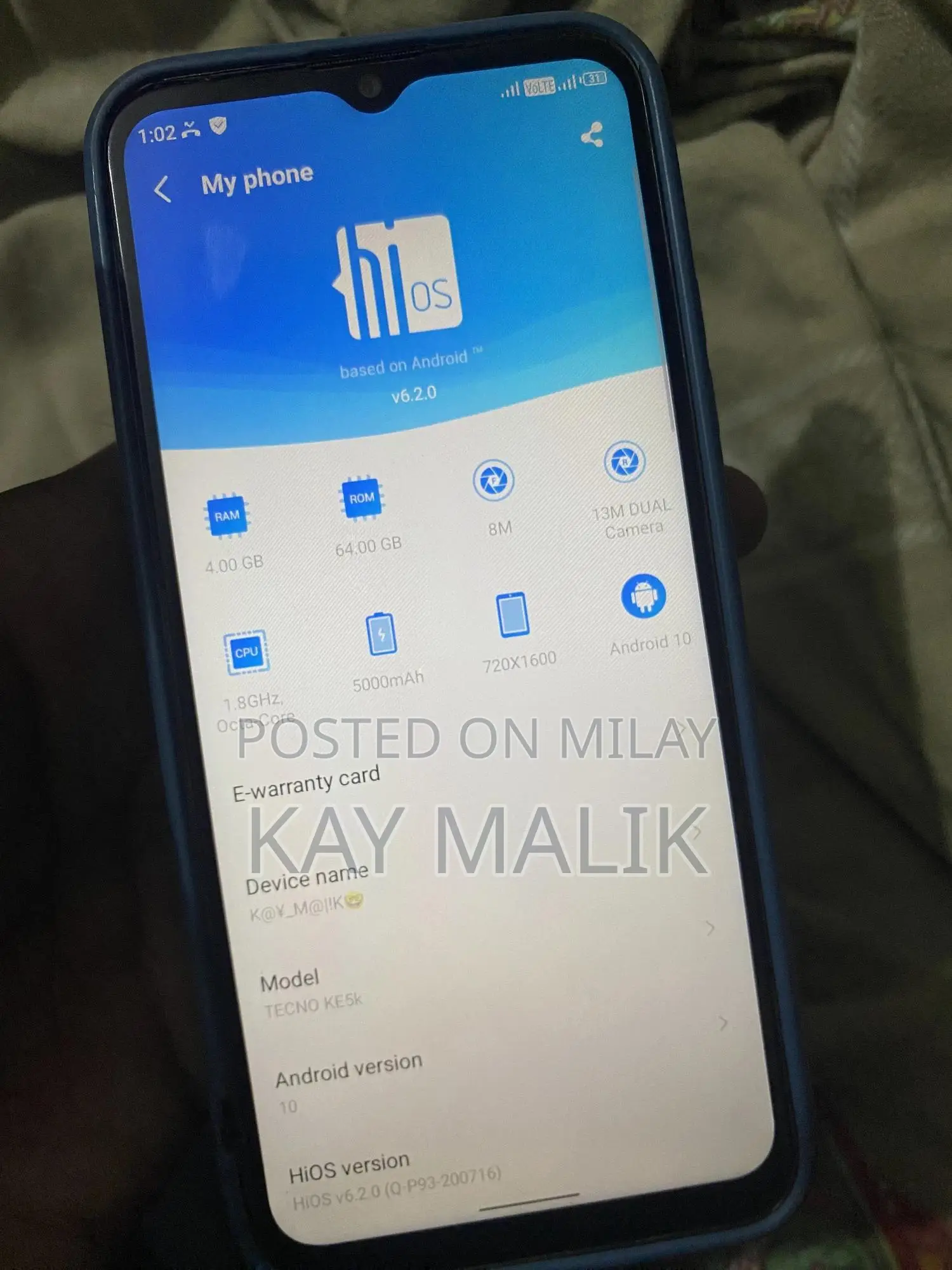 Tecno Spark 6.0 64 GB Black