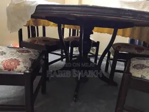 Photo - Dining Table and Six Chairs Wood Pure