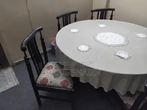 Dining Table and Six Chairs Wood Pure