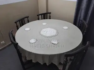 Dining Table and Six Chairs Wood Pure