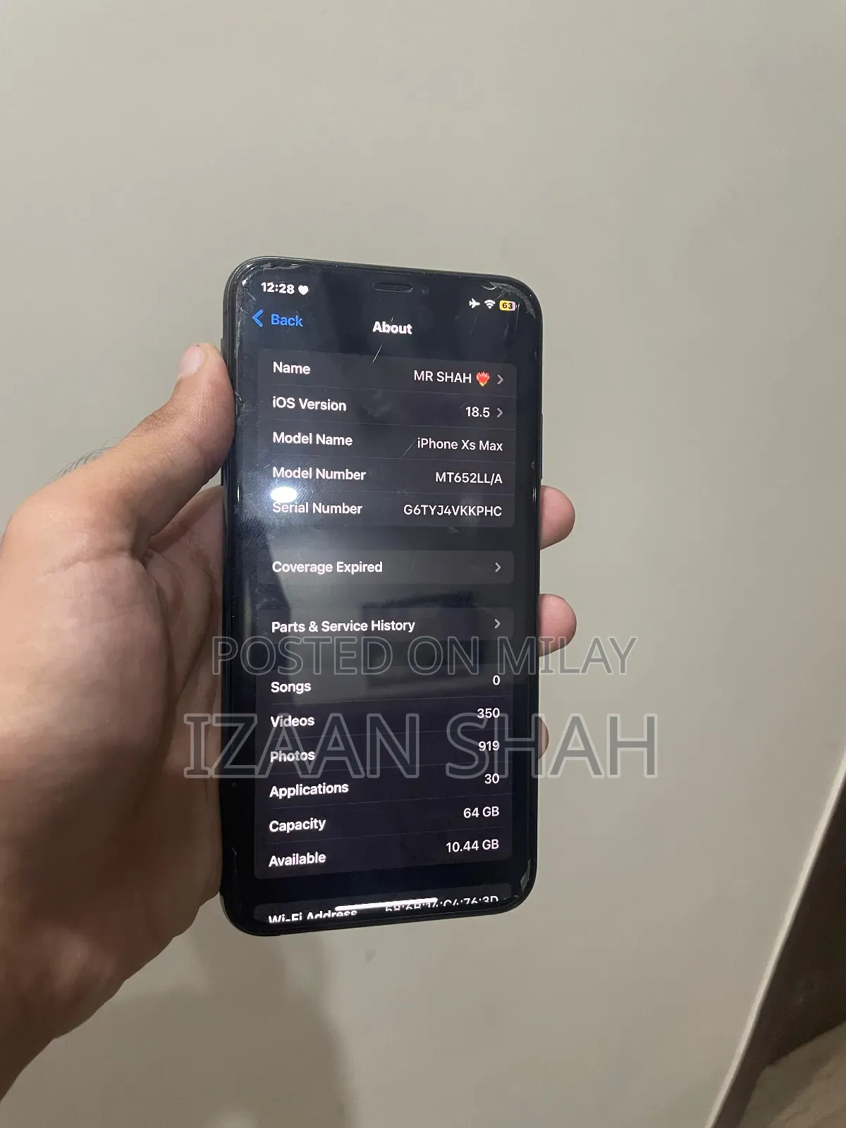 Apple iPhone XS Max 64 GB Black