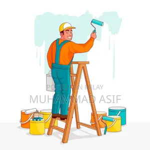 Photo - Painter Distemper Weathershets Wall Putty