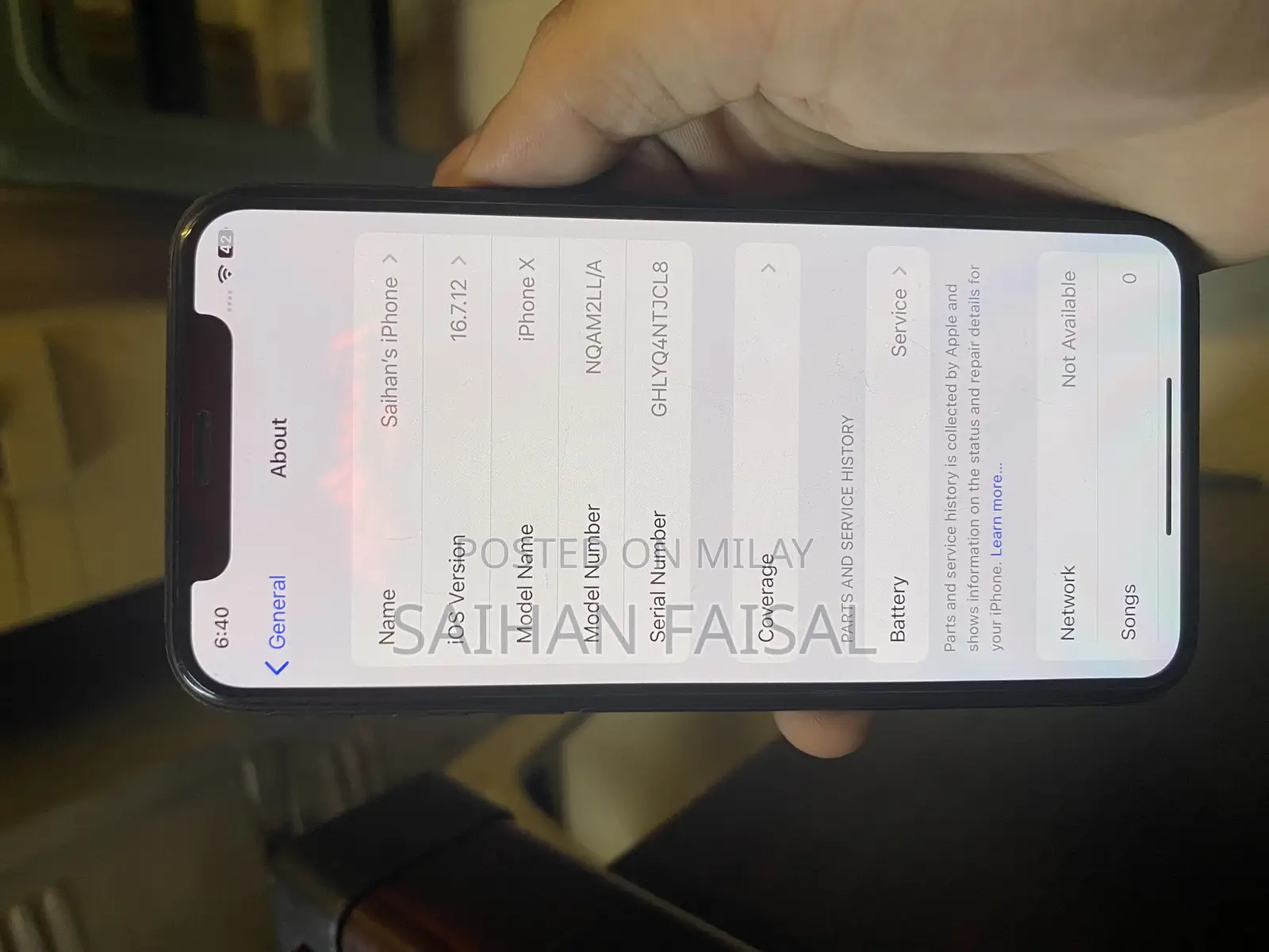 Apple iPhone X 256 GB Black