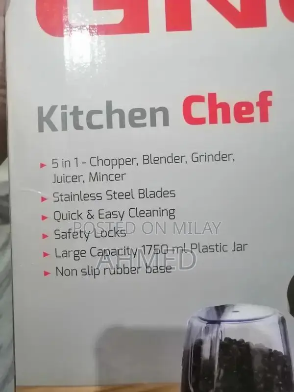 5-in-1 Food Processor: Juicer, Chopper, Blender, Grinder, and Mincer