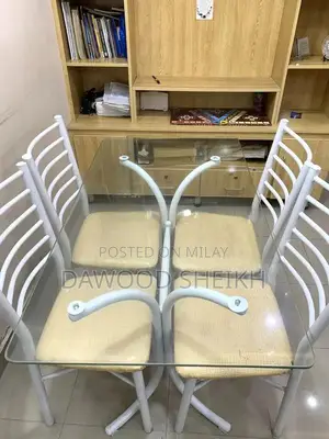 Wooden Dining Table with Matching Chairs