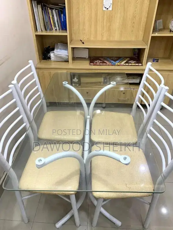 Wooden Dining Table with Matching Chairs