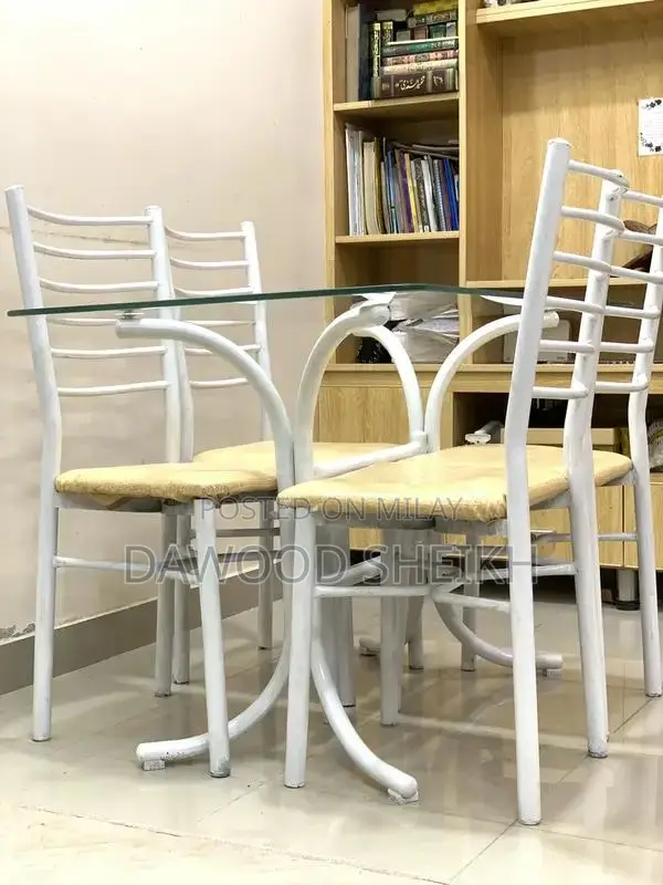 Wooden Dining Table with Matching Chairs