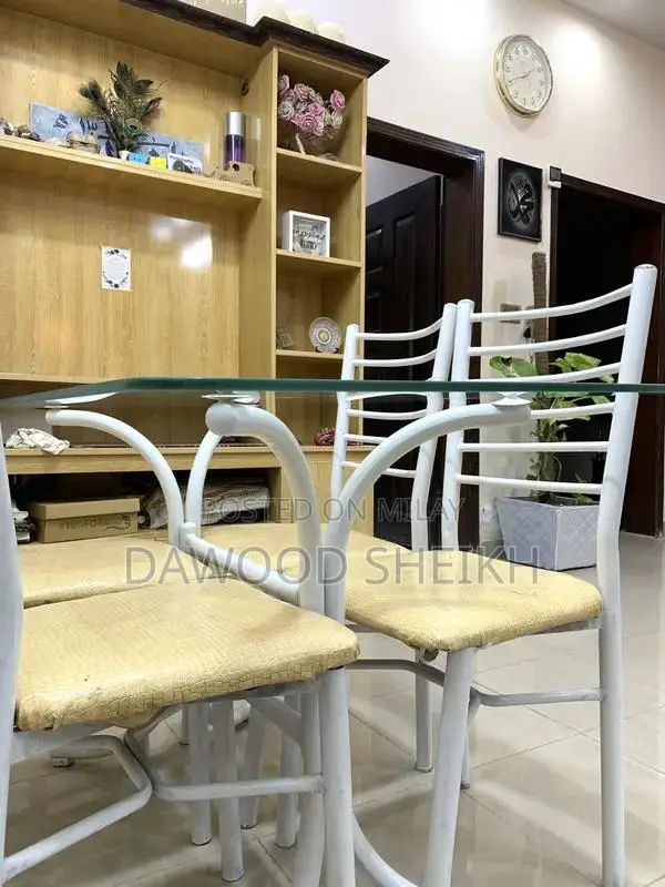 Wooden Dining Table with Matching Chairs