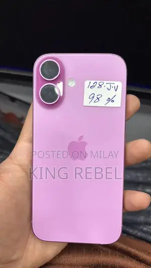 Photo - Apple iPhone 16 Pink - Excellent Condition, Includes Original Box, Pri