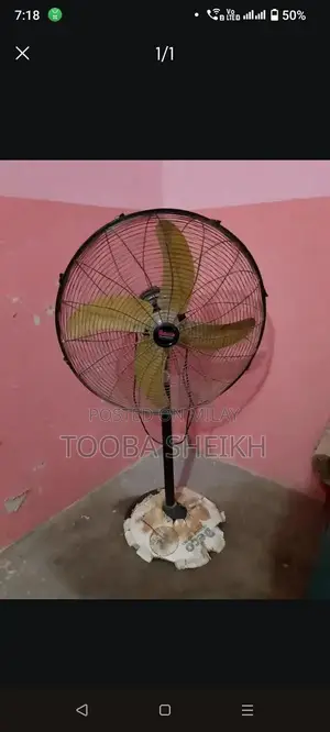 Large Pedestal Fan with High-Speed Performance