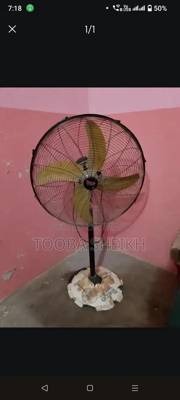 Large Pedestal Fan with High-Speed Performance