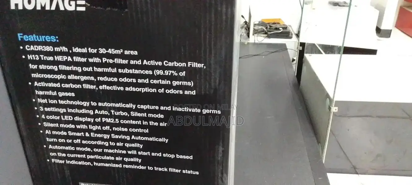 Advanced HEPA Home Air Purifier for Large Rooms, True Air Filtration S