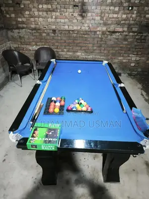 Billiards Game Set with 5 Sticks, 2 Balls, and Frame