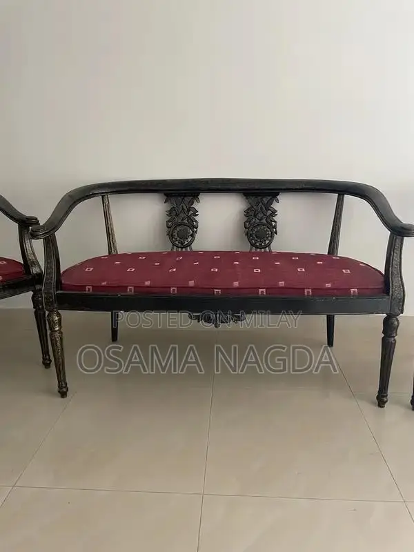 Sheesham Wood 5 Seater Sofa Set - Antique Style