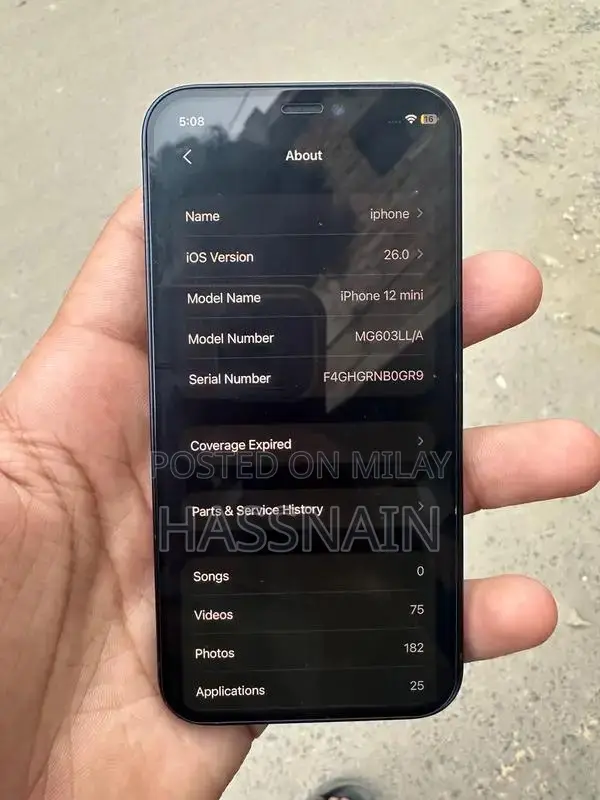 Compact Smartphone with Minor Back Damage