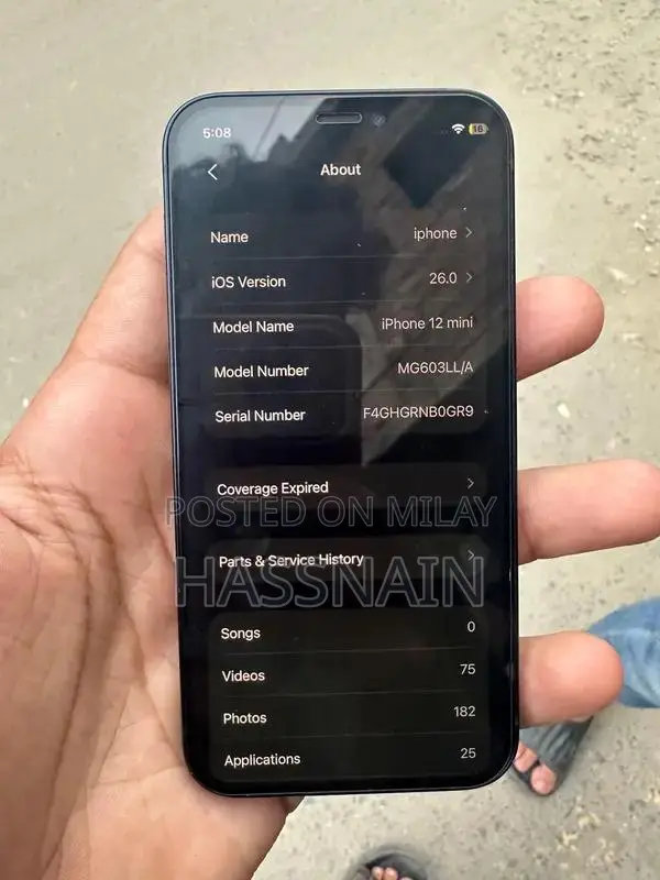 Compact Smartphone with Minor Back Damage